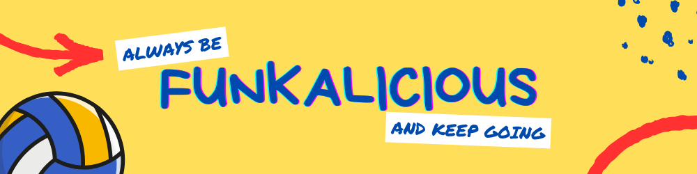funkalicious volleyball banner for the main page